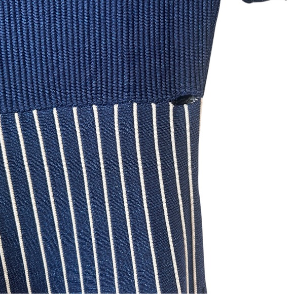 Jonathan Simkhai Pleated Metallic Stretch-knit Dress Royal Blue Size S - Picture 15 of 16